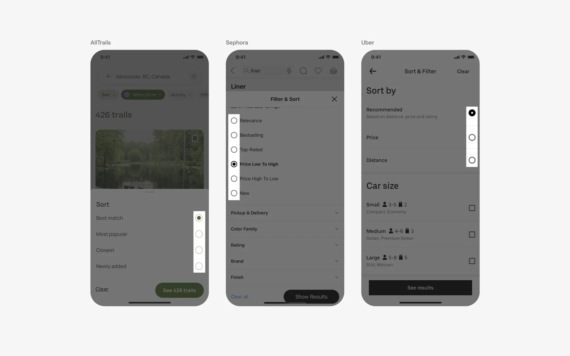 Radio Button UI Design: Best practices, Design variants & Examples | Mobbin