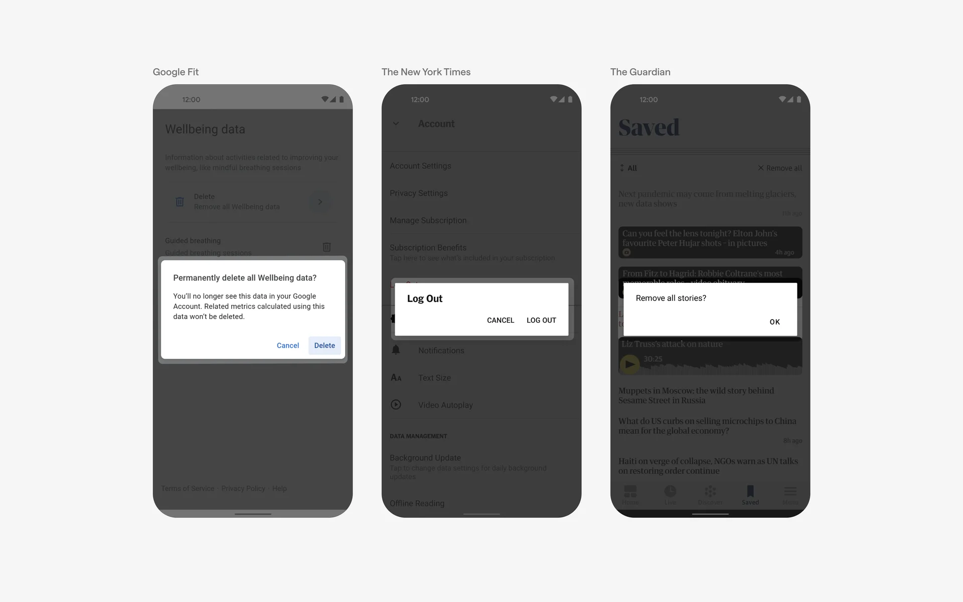 Dialog UI Design: Best practices, Design variants & Examples | Mobbin