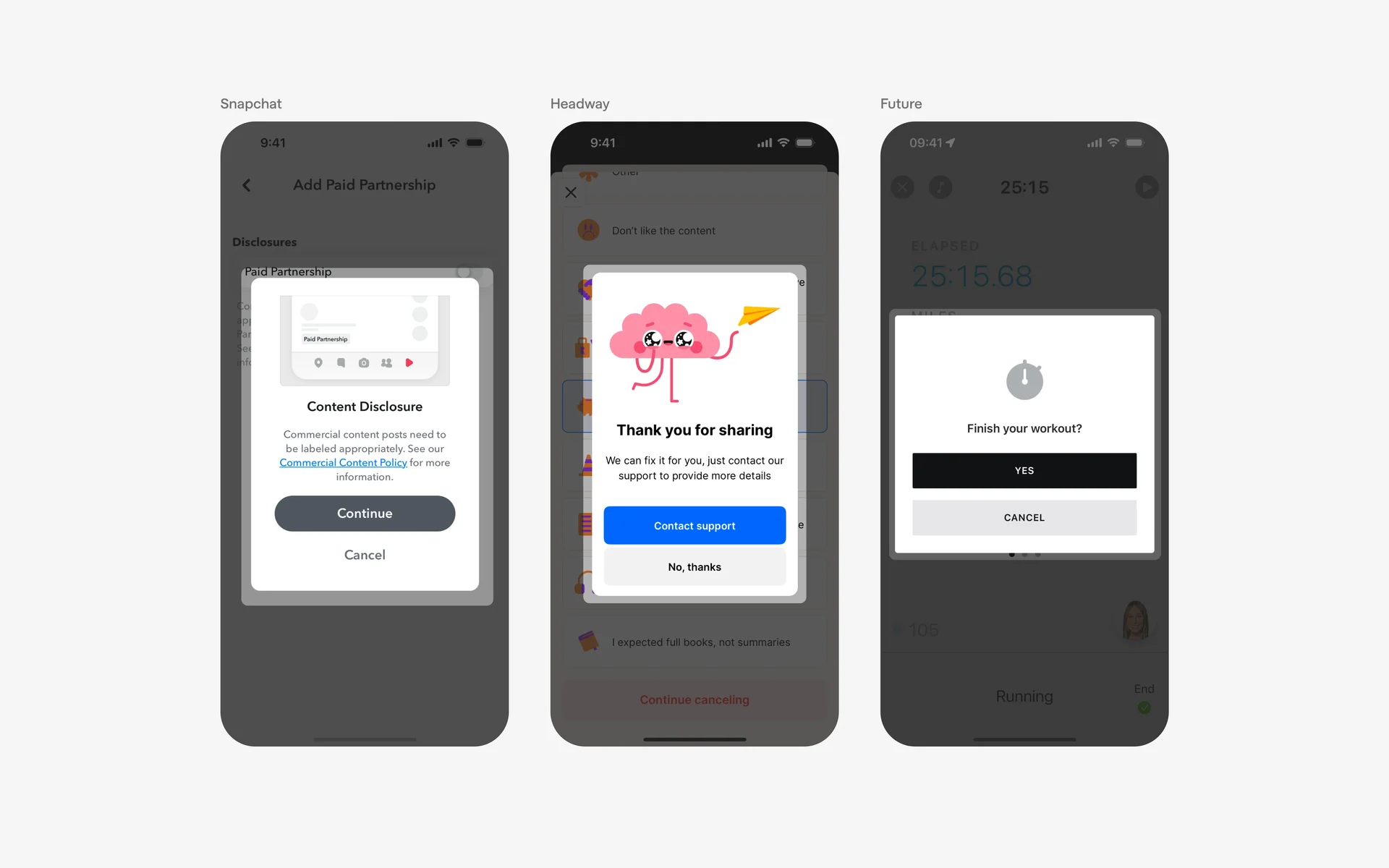 Dialog UI Design: Best practices, Design variants & Examples | Mobbin