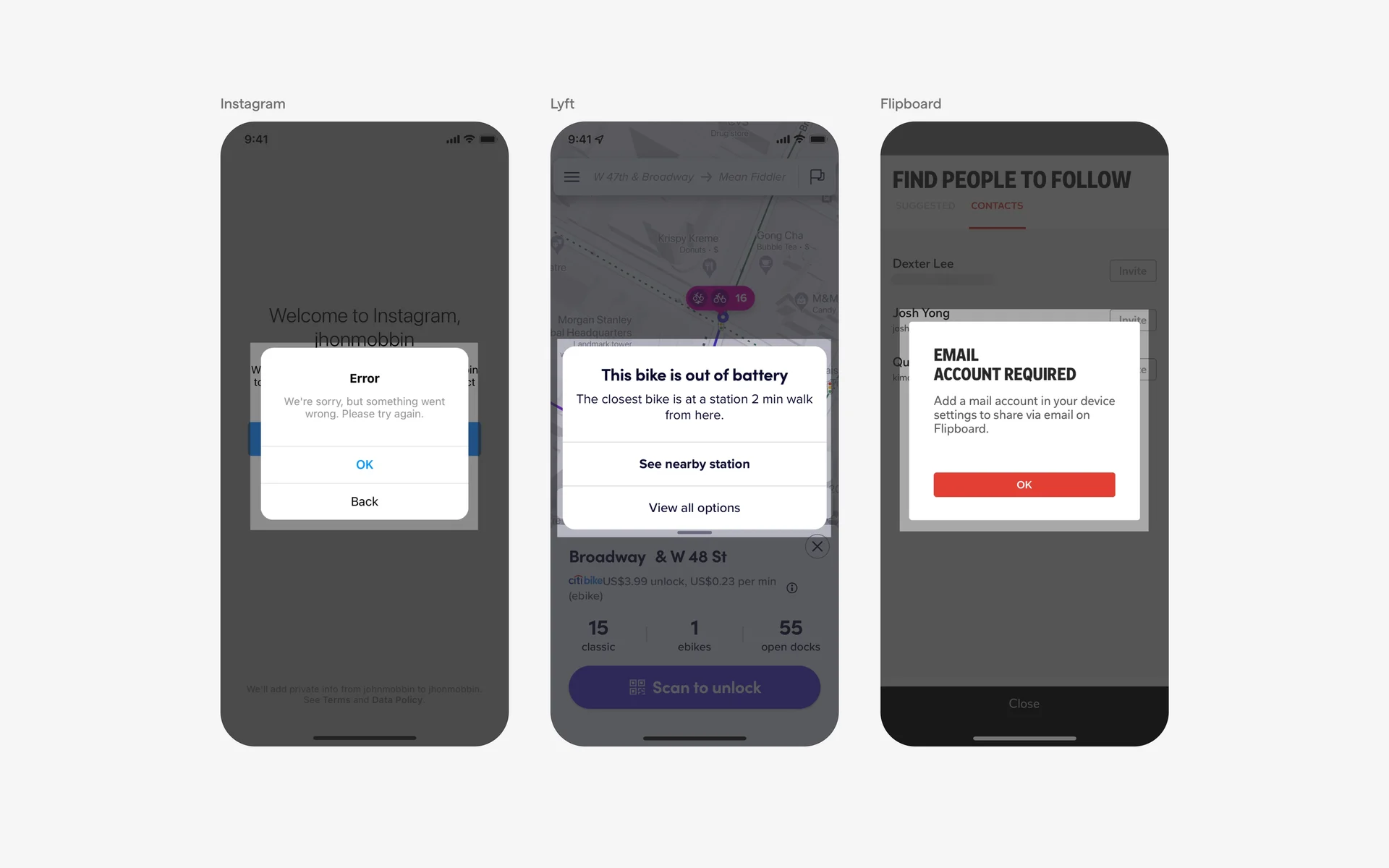 Dialog UI Design: Best practices, Design variants & Examples | Mobbin