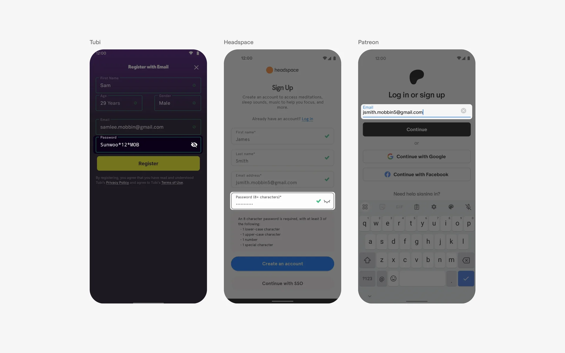 Text Field UI Design: Best practices, Design variants & Examples | Mobbin