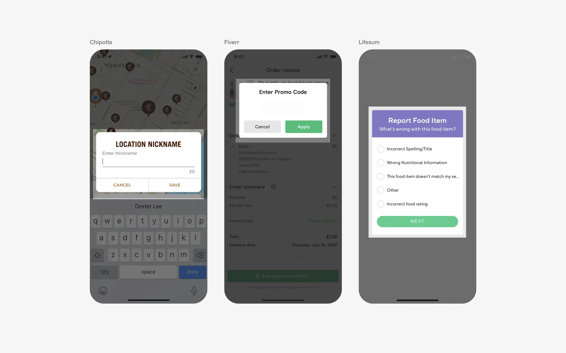 Dialog UI Design: Best practices, Design variants & Examples | Mobbin